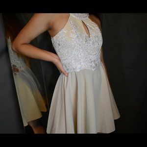 Beige/Tan formal dress